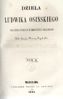 Dzieła Ludwika Osińskiego. T. 2