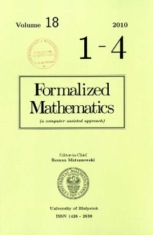 Formalized Mathematics 2010 nr 1