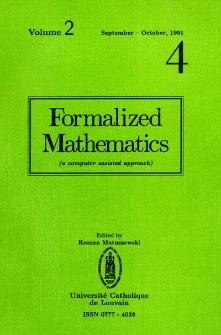 Formalized Mathematics 1991 nr 4