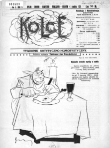 Kolce : tygodnik satyryczno-humorystyczny : Wilno, Grodno, Białystok, Warszawa, Kraków 1921, nr 1