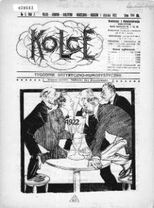 Kolce : tygodnik satyryczno-humorystyczny : Wilno, Grodno, Białystok, Warszawa, Krak&oacute;w 1922, nr 5