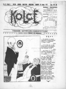 Kolce : tygodnik satyryczno-humorystyczny : Wilno, Grodno, Białystok, Warszawa, Krak&oacute;w 1922, nr 11