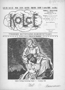 Kolce : tygodnik satyryczno-humorystyczny : Wilno, Grodno, Białystok, Warszawa, Krak&oacute;w 1924, nr 2