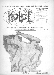 Kolce : tygodnik satyryczno-humorystyczny : Wilno, Grodno, Białystok, Warszawa, Krak&oacute;w 1924, nr 4