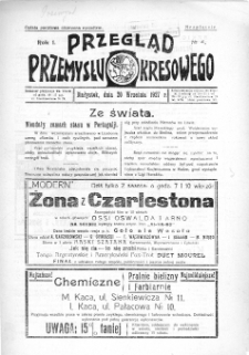 Przegląd Przemysłu Kresowego 1927, nr 4