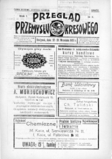 Przegląd Przemysłu Kresowego 1927, nr 5