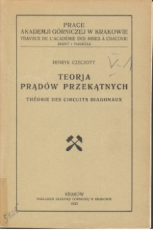 Teorja prąd&oacute;w przekątnych