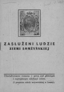 Zasłużeni ludzie Ziemi Łomżyńskiej