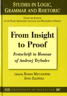 From insight to proof : Festschrift in honour of Andrzej Trybulec