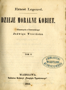 Dzieje moralne kobiet. T. 2