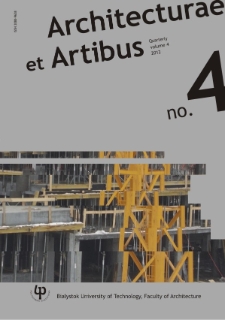 Architecturae et Artibus. Vol.4, no.4