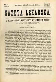 Gazeta Lekarska 1891 R.26, t.11, nr 3