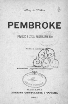 Pembroke : powieść z życia amerykańskiego