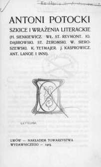 Szkice i wrażenia literackie