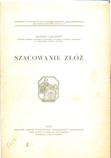 Szacowanie zł&oacute;ż