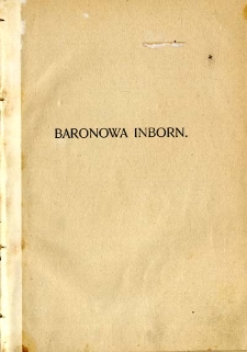 Baronowa Inborn : powieść
