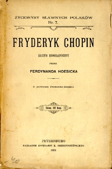 Fryderyk Chopin : zarys biograficzny