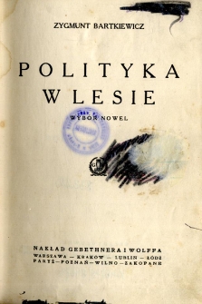 Polityka w lesie : wybór nowel