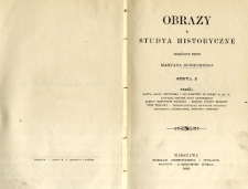 Obrazy i studia historyczne