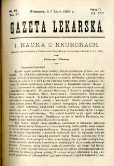 Gazeta Lekarska 1895 R.30, t.15, nr 27