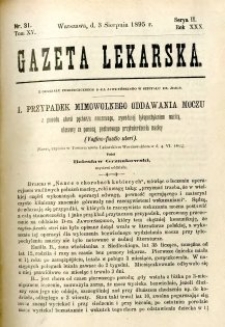 Gazeta Lekarska 1895 R.30, t.15, nr 31