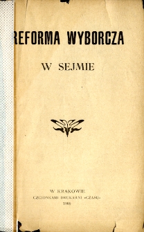 Reforma wyborcza w Sejmie