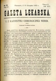 Gazeta Lekarska 1895 R.30, t.15, nr 35