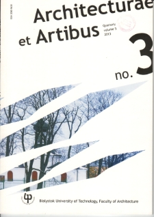 Architecturae et Artibus. Vol.5, no.3