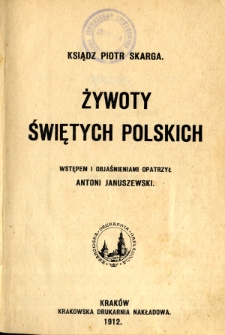 Żywoty świętych polskich