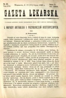 Gazeta Lekarska 1897 R.32, t.17, nr 31