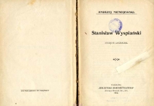 Stanisław Wyspiański : studium literackie