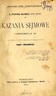 Kazania sejmowe
