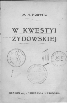 W kwestyi żydowskiej