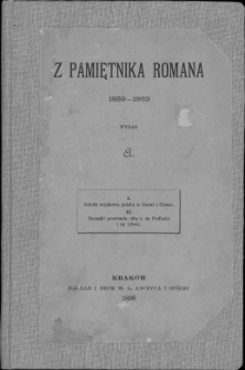 Z pamiętnika Romana : 1859-1863 / wydał A. [pseud.].