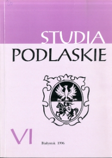 Studia Podlaskie. T. 6