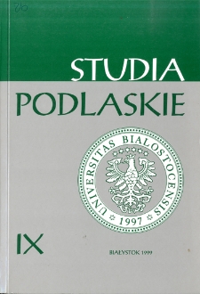 Studia Podlaskie. T. 9
