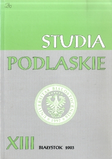 Studia Podlaskie. T. 13