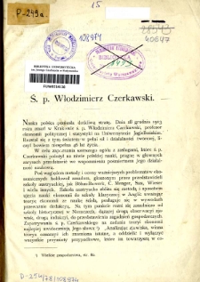 Świętej pamięci Włodzimierz Czerkawski