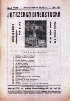 Jutrzenka Białostocka 1935, R.8, nr 10 (październik)