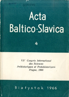 Acta Baltico-Slavica. T. 4.