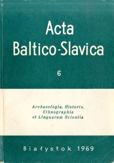 Acta Baltico-Slavica. T. 6.