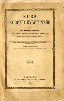 Kurs kodexu cywilnego. T.2