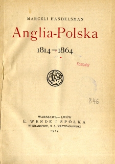 Anglia - Polska 1814-1864