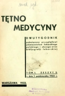 Tętno Medycyny 1933 T.1 nr 2