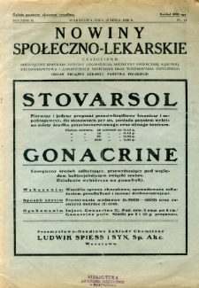 Nowiny Społeczno-Lekarskie 1928 R.2 nr 14