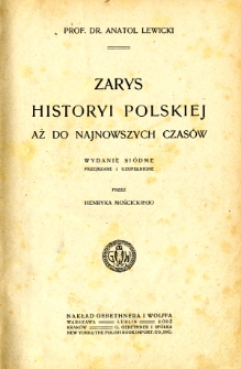Zarys historii polskiej aż do najnowszych czasów