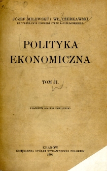 Polityka ekonomiczna. T. 2