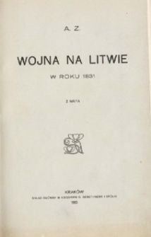 Wojna na Litwie w roku 1831