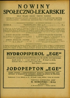 Nowiny Społeczno-Lekarskie 1929 R.3 nr 9