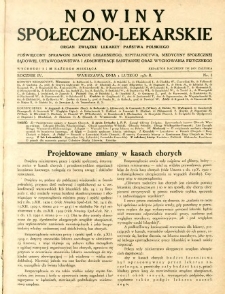 Nowiny Społeczno-Lekarskie 1930 R.4 nr 3
